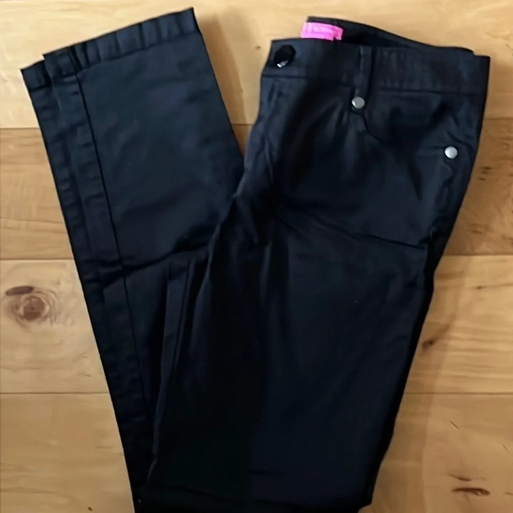 BCBGirls black five pocket denim‎ skinny pants Sz 4